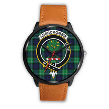 Load image into Gallery viewer, Abercrombie Clans ,Pink Leather watch, leather steel watch, tartan watch, tartan watches, clan watch, scotland watch, merry christmas, cyber Monday, halloween, black Friday