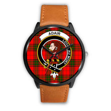 Load image into Gallery viewer, Adair Clans ,Pink Leather watch, leather steel watch, tartan watch, tartan watches, clan watch, scotland watch, merry christmas, cyber Monday, halloween, black Friday