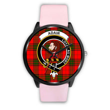 Load image into Gallery viewer, Adair Clans ,Silver Metal Link watch, leather steel watch, tartan watch, tartan watches, clan watch, scotland watch, merry christmas, cyber Monday, halloween, black Friday