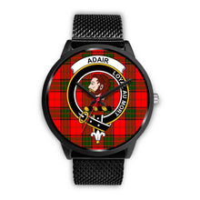 Load image into Gallery viewer, Adair Clans ,Rose Gold Metal Mesh watch, leather steel watch, tartan watch, tartan watches, clan watch, scotland watch, merry christmas, cyber Monday, halloween, black Friday