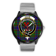 Load image into Gallery viewer, Adam Clans ,Rose Gold Metal Link watch, leather steel watch, tartan watch, tartan watches, clan watch, scotland watch, merry christmas, cyber Monday, halloween, black Friday