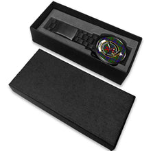 Load image into Gallery viewer, Adam Clans ,White Leather watch, leather steel watch, tartan watch, tartan watches, clan watch, scotland watch, merry christmas, cyber Monday, halloween, black Friday