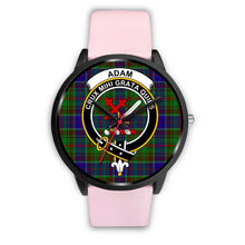 Load image into Gallery viewer, Adam Clans ,Silver Metal Link watch, leather steel watch, tartan watch, tartan watches, clan watch, scotland watch, merry christmas, cyber Monday, halloween, black Friday
