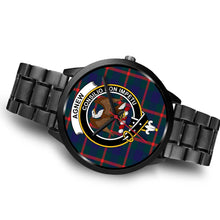 Load image into Gallery viewer, Agnew Modern Clans ,Brown Leather watch, leather steel watch, tartan watch, tartan watches, clan watch, scotland watch, merry christmas, cyber Monday, halloween, black Friday