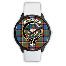Load image into Gallery viewer, Aikenhead Clans ,Silver Metal Mesh watch, leather steel watch, tartan watch, tartan watches, clan watch, scotland watch, merry christmas, cyber Monday, halloween, black Friday