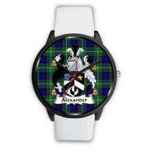 Load image into Gallery viewer, Alexander Clans ,Silver Metal Mesh watch, leather steel watch, tartan watch, tartan watches, clan watch, scotland watch, merry christmas, cyber Monday, halloween, black Friday