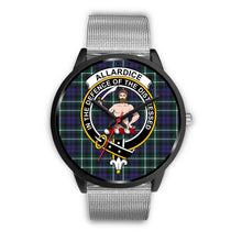 Load image into Gallery viewer, Allardice Clans ,Rose Gold Metal Link watch, leather steel watch, tartan watch, tartan watches, clan watch, scotland watch, merry christmas, cyber Monday, halloween, black Friday