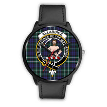 Load image into Gallery viewer, Allardice Clans ,Black Metal Mesh watch, leather steel watch, tartan watch, tartan watches, clan watch, scotland watch, merry christmas, cyber Monday, halloween, black Friday