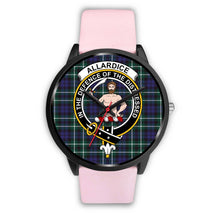Load image into Gallery viewer, Allardice Clans ,Silver Metal Link watch, leather steel watch, tartan watch, tartan watches, clan watch, scotland watch, merry christmas, cyber Monday, halloween, black Friday