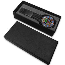 Load image into Gallery viewer, Anderson Modern Clans ,White Leather watch, leather steel watch, tartan watch, tartan watches, clan watch, scotland watch, merry christmas, cyber Monday, halloween, black Friday