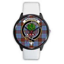 Load image into Gallery viewer, Anderson Modern Clans ,Silver Metal Mesh watch, leather steel watch, tartan watch, tartan watches, clan watch, scotland watch, merry christmas, cyber Monday, halloween, black Friday
