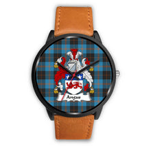 Load image into Gallery viewer, Angus Ancient Clans ,Pink Leather watch, leather steel watch, tartan watch, tartan watches, clan watch, scotland watch, merry christmas, cyber Monday, halloween, black Friday