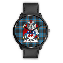Load image into Gallery viewer, Angus Ancient Clans ,Black Metal Mesh watch, leather steel watch, tartan watch, tartan watches, clan watch, scotland watch, merry christmas, cyber Monday, halloween, black Friday