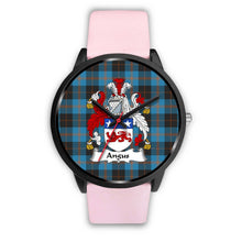 Load image into Gallery viewer, Angus Ancient Clans ,Silver Metal Link watch, leather steel watch, tartan watch, tartan watches, clan watch, scotland watch, merry christmas, cyber Monday, halloween, black Friday