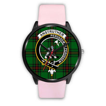 Load image into Gallery viewer, Anstruther Clans ,Silver Metal Link watch, leather steel watch, tartan watch, tartan watches, clan watch, scotland watch, merry christmas, cyber Monday, halloween, black Friday