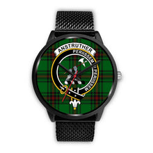 Load image into Gallery viewer, Anstruther Clans ,Rose Gold Metal Mesh watch, leather steel watch, tartan watch, tartan watches, clan watch, scotland watch, merry christmas, cyber Monday, halloween, black Friday