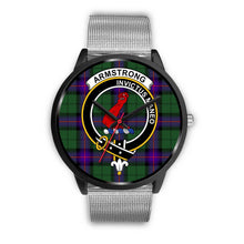 Load image into Gallery viewer, Armstrong Modern Clans ,Rose Gold Metal Link watch, leather steel watch, tartan watch, tartan watches, clan watch, scotland watch, merry christmas, cyber Monday, halloween, black Friday