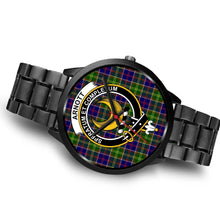 Load image into Gallery viewer, Arnott Clans ,Brown Leather watch, leather steel watch, tartan watch, tartan watches, clan watch, scotland watch, merry christmas, cyber Monday, halloween, black Friday