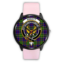 Load image into Gallery viewer, Arnott Clans ,Silver Metal Link watch, leather steel watch, tartan watch, tartan watches, clan watch, scotland watch, merry christmas, cyber Monday, halloween, black Friday
