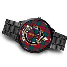 Load image into Gallery viewer, Auchinleck Clans ,Brown Leather watch, leather steel watch, tartan watch, tartan watches, clan watch, scotland watch, merry christmas, cyber Monday, halloween, black Friday