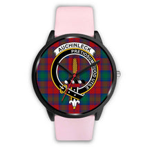 Load image into Gallery viewer, Auchinleck Clans ,Silver Metal Link watch, leather steel watch, tartan watch, tartan watches, clan watch, scotland watch, merry christmas, cyber Monday, halloween, black Friday