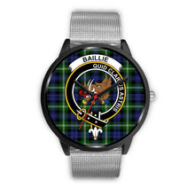Load image into Gallery viewer, Baillie Modern Clans ,Rose Gold Metal Link watch, leather steel watch, tartan watch, tartan watches, clan watch, scotland watch, merry christmas, cyber Monday, halloween, black Friday