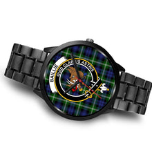 Load image into Gallery viewer, Baillie Modern Clans ,Brown Leather watch, leather steel watch, tartan watch, tartan watches, clan watch, scotland watch, merry christmas, cyber Monday, halloween, black Friday