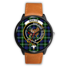 Load image into Gallery viewer, Baillie Modern Clans ,Pink Leather watch, leather steel watch, tartan watch, tartan watches, clan watch, scotland watch, merry christmas, cyber Monday, halloween, black Friday