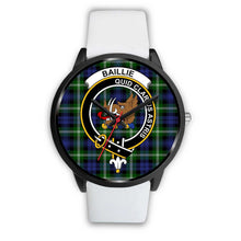 Load image into Gallery viewer, Baillie Modern Clans ,Silver Metal Mesh watch, leather steel watch, tartan watch, tartan watches, clan watch, scotland watch, merry christmas, cyber Monday, halloween, black Friday