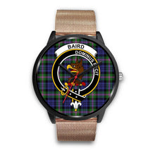 Load image into Gallery viewer, Baird Modern Clans ,Brown Leather watch, leather steel watch, tartan watch, tartan watches, clan watch, scotland watch, merry christmas, cyber Monday, halloween, black Friday