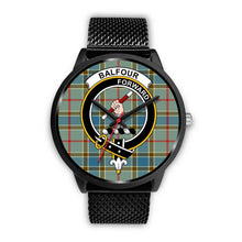 Load image into Gallery viewer, Balfour Blue Clans ,Rose Gold Metal Mesh watch, leather steel watch, tartan watch, tartan watches, clan watch, scotland watch, merry christmas, cyber Monday, halloween, black Friday