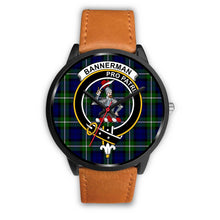 Load image into Gallery viewer, Bannerman Clans ,Pink Leather watch, leather steel watch, tartan watch, tartan watches, clan watch, scotland watch, merry christmas, cyber Monday, halloween, black Friday