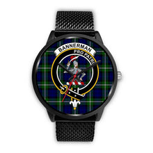 Load image into Gallery viewer, Bannerman Clans ,Rose Gold Metal Mesh watch, leather steel watch, tartan watch, tartan watches, clan watch, scotland watch, merry christmas, cyber Monday, halloween, black Friday
