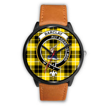 Load image into Gallery viewer, Barclay Dress Modern Clans ,Pink Leather watch, leather steel watch, tartan watch, tartan watches, clan watch, scotland watch, merry christmas, cyber Monday, halloween, black Friday
