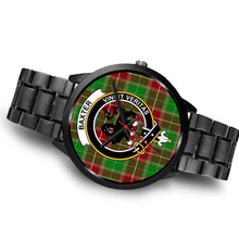 Load image into Gallery viewer, Baxter Modern Clans ,Brown Leather watch, leather steel watch, tartan watch, tartan watches, clan watch, scotland watch, merry christmas, cyber Monday, halloween, black Friday