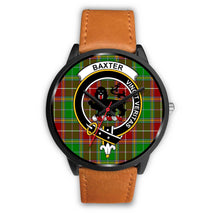 Load image into Gallery viewer, Baxter Modern Clans ,Pink Leather watch, leather steel watch, tartan watch, tartan watches, clan watch, scotland watch, merry christmas, cyber Monday, halloween, black Friday