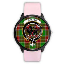 Load image into Gallery viewer, Baxter Modern Clans ,Silver Metal Link watch, leather steel watch, tartan watch, tartan watches, clan watch, scotland watch, merry christmas, cyber Monday, halloween, black Friday