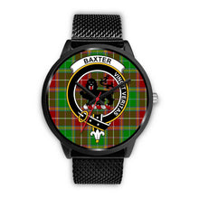 Load image into Gallery viewer, Baxter Modern Clans ,Rose Gold Metal Mesh watch, leather steel watch, tartan watch, tartan watches, clan watch, scotland watch, merry christmas, cyber Monday, halloween, black Friday