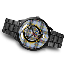 Load image into Gallery viewer, Bell of the Borders Clans ,Brown Leather watch, leather steel watch, tartan watch, tartan watches, clan watch, scotland watch, merry christmas, cyber Monday, halloween, black Friday