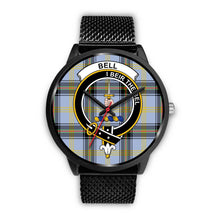 Load image into Gallery viewer, Bell of the Borders Clans ,Rose Gold Metal Mesh watch, leather steel watch, tartan watch, tartan watches, clan watch, scotland watch, merry christmas, cyber Monday, halloween, black Friday