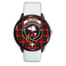 Load image into Gallery viewer, Belshes Tartan Clans ,Silver Metal Mesh watch, leather steel watch, tartan watch, tartan watches, clan watch, scotland watch, merry christmas, cyber Monday, halloween, black Friday