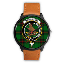 Load image into Gallery viewer, Beveridge Clans ,Pink Leather watch, leather steel watch, tartan watch, tartan watches, clan watch, scotland watch, merry christmas, cyber Monday, halloween, black Friday