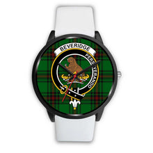Load image into Gallery viewer, Beveridge Clans ,Silver Metal Mesh watch, leather steel watch, tartan watch, tartan watches, clan watch, scotland watch, merry christmas, cyber Monday, halloween, black Friday
