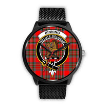 Load image into Gallery viewer, Binning Clans ,Rose Gold Metal Mesh watch, leather steel watch, tartan watch, tartan watches, clan watch, scotland watch, merry christmas, cyber Monday, halloween, black Friday