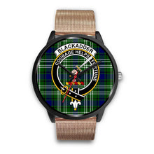 Load image into Gallery viewer, Blackadder Clans ,Brown Leather watch, leather steel watch, tartan watch, tartan watches, clan watch, scotland watch, merry christmas, cyber Monday, halloween, black Friday