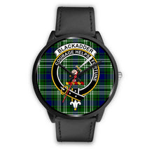 Load image into Gallery viewer, Blackadder Clans ,Black Metal Mesh watch, leather steel watch, tartan watch, tartan watches, clan watch, scotland watch, merry christmas, cyber Monday, halloween, black Friday