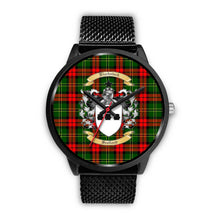 Load image into Gallery viewer, Blackstock Clans ,Rose Gold Metal Mesh watch, leather steel watch, tartan watch, tartan watches, clan watch, scotland watch, merry christmas, cyber Monday, halloween, black Friday