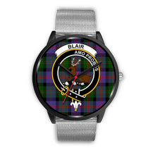 Load image into Gallery viewer, Blair Modern Clans ,Rose Gold Metal Link watch, leather steel watch, tartan watch, tartan watches, clan watch, scotland watch, merry christmas, cyber Monday, halloween, black Friday