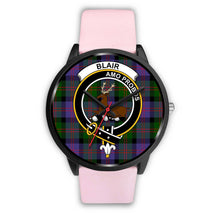 Load image into Gallery viewer, Blair Modern Clans ,Silver Metal Link watch, leather steel watch, tartan watch, tartan watches, clan watch, scotland watch, merry christmas, cyber Monday, halloween, black Friday