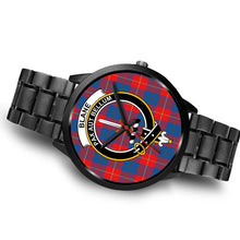 Load image into Gallery viewer, Blane Clans ,Brown Leather watch, leather steel watch, tartan watch, tartan watches, clan watch, scotland watch, merry christmas, cyber Monday, halloween, black Friday